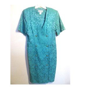 Nahmani Vintage Sea Green Dress Size 12